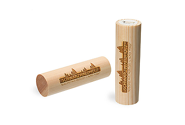 Goy Werbemittel-Agentur - Elektronik - Powerbank aus Kiefernholz