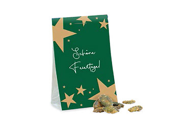 Goy Werbemittel-Agentur - Weihnachtsartikel - Naschtasche Gebrannte Kürbiskerne mit Zimt