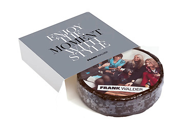 Essen und Trinken - Runde Design-Torte in bedruckte Aktionsbox Goy Werbemittel-Agentur - Essen und Trinken - Runde Design-Torte in bedruckte Aktionsbox