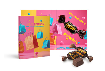 Essen und Trinken - Storck Riesen in Werbeklappkarte Goy Werbemittel-Agentur - Essen und Trinken - Storck Riesen in Werbeklappkarte