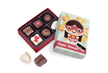 Essen und Trinken - Super Woman Pralinen Goy Werbemittel-Agentur - Essen und Trinken - Super Woman Pralinen