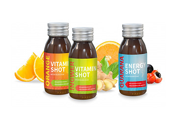 Essen und Trinken - Vitamin und Energy Shots Goy Werbemittel-Agentur - Essen und Trinken - Vitamin und Energy Shots