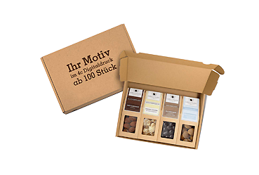 Goy Werbemittel-Agentur - Praesente - Faltschachteln im bedruckten Versandkarton