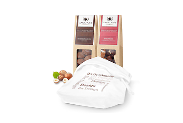 Goy Werbemittel-Agentur - Praesente - Faltschachteln im Baumwollsäckchen