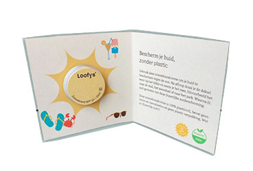 Goy Werbemittel-Agentur - Streuartikel - Werbekarte mit Sonnencreme 