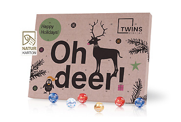 Goy Werbemittel-Agentur - Weihnachtsartikel - Adventskalender aus Naturkarton Lindt