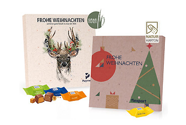 Goy Werbemittel-Agentur - Weihnachtsartikel - Adventskalender mit Ritter SPORT Schokowürfel