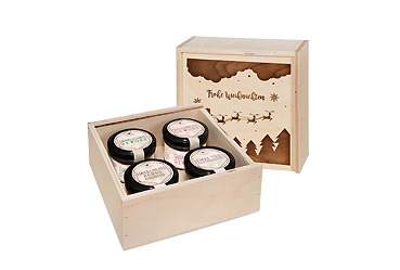 Goy Werbemittel-Agentur - weihnachten - Birkenholzbox mit Gourmet Gewürzen