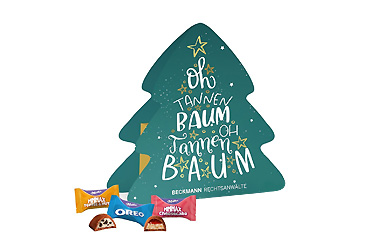 Goy Werbemittel-Agentur - Weihnachtsartikel - Weihnachtsbaum Milka „Favourites“