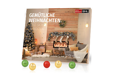 Goy Werbemittel-Agentur - Weihnachtsartikel - Tisch-Adventskalender mit Fairtrade® Schokolade