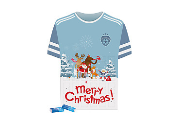 Goy Werbemittel-Agentur - Weihnachtsartikel - Täfelchen Adventskalender Trikot