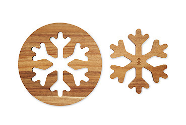 Goy Werbemittel-Agentur - Weihnachtsartikel - Untersetzer aus Holz