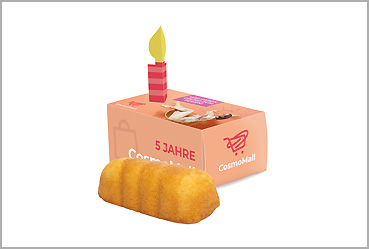 Goy Werbemittel-Agentur - Essen und Trinken - Gratulationsbox Minirührkuchen