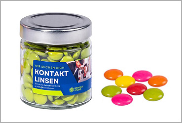 Goy Werbemittel-Agentur - Essen und Trinken - Schoko-Drops im Maxiglas