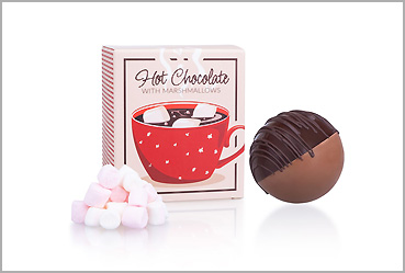 Goy Werbemittel-Agentur - Essen und Trinken - Schokoladenkugel mit Marshmallows