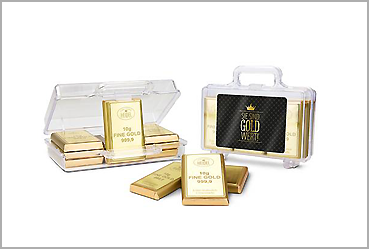 Goy Werbemittel-Agentur - Praesente - Goldkoffer „Sie sind Gold wert“