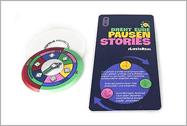 Goy Werbemittel-Agentur - Streuartikel - TORQ® Drehrad „Pausen-Stories“