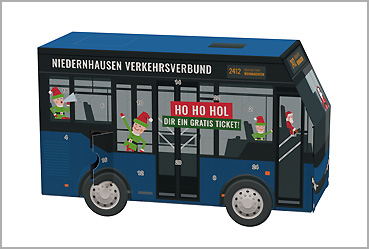 Goy Werbemittel-Agentur - Weihnachtsartikel - Adventskalender Bus