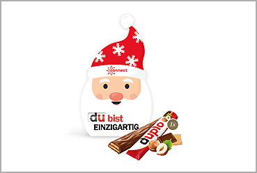 Goy Werbemittel-Agentur - Weihnachtsartikel - Werbekarte Santa mit duplo
