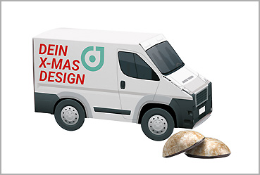 Goy Werbemittel-Agentur - Weihnachtsartikel - 3D Präsent Transporter Lebkuchen Mini