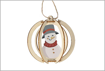 Goy Werbemittel-Agentur - Weihnachtsartikel - Weihnachtsschmuck aus Holz 3er-Set